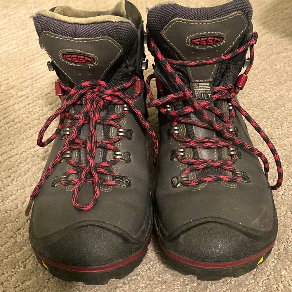 Keen hiking boots, worn couple at times not over used